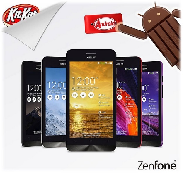 Asus Zenfone 4. Zenfone 5 & Zenfone 6 gets Android 4.4 KitKat Update