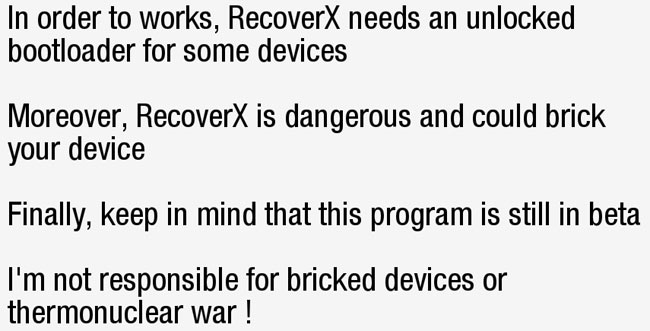 RecoverX