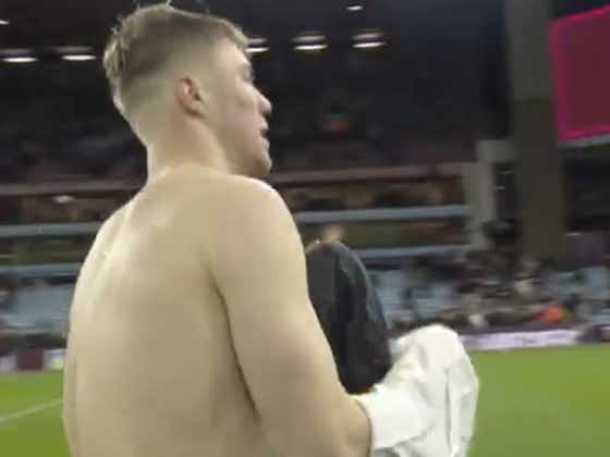 Article image:(Video) Rasmus Hojlund gives his shirt to young fan after win over Aston Villa