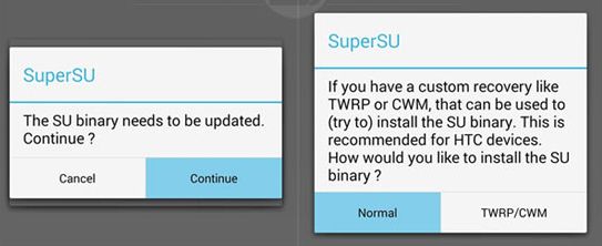 SuperSU-update-su-binary Root LG L90