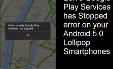 Google Play Services has stopped error