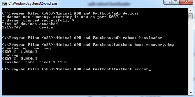 ADB and Fastboot CWM 2