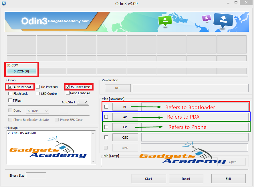 Install CF-Auto Root, Recovery Files, and Firmware files on Galaxy Devices using Odin software [Tutorial]