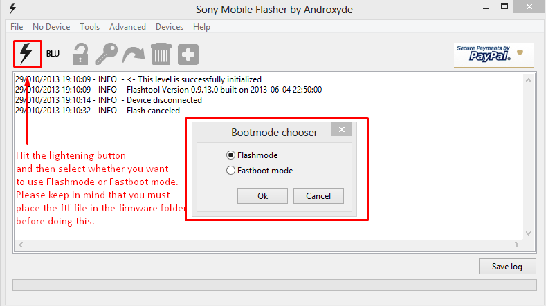 Sony Flash Tool